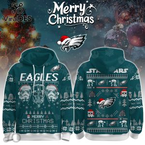 Philadelphia Eagles Merry Christmas The Force Edition Hoodie 2025
