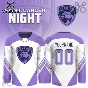 Florida Panthers Hockey Fights Cancer Purple Jersey Limited Edition