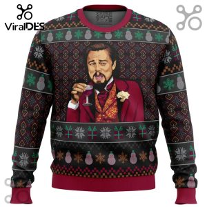 Laughing Leo DiCaprio Meme Ugly Sweater 2025
