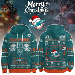 Miami Dolphins Merry Christmas The Force Edition Hoodie 2025