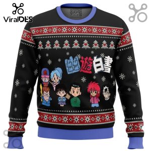 Ghost Fighter YuYu Hakusho Chibis Ugly Sweater 2025