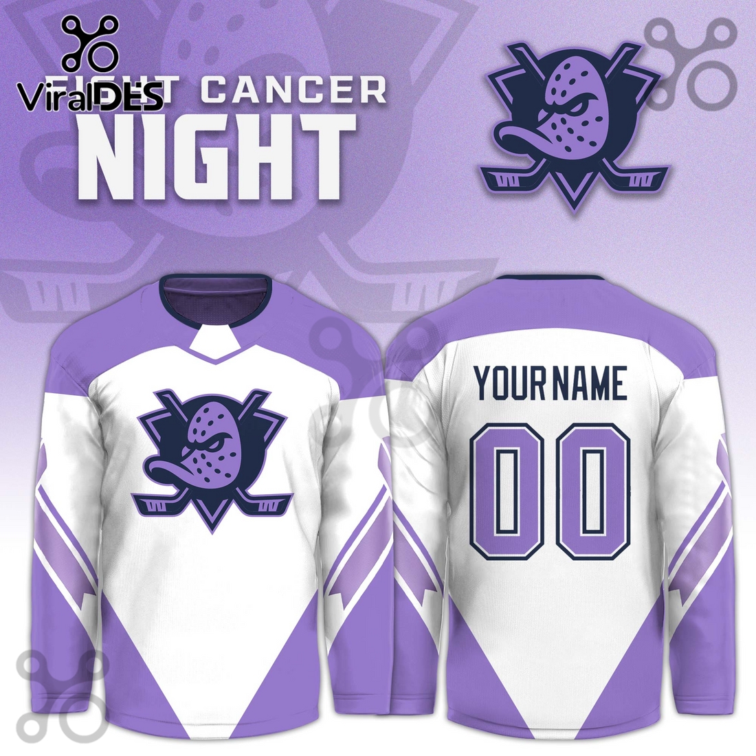 Anaheim Ducks Hockey Fights Cancer Purple Jersey Limited Edition Anaheim Ducks Hockey Fights Cancer Purple Jersey Limited Edition