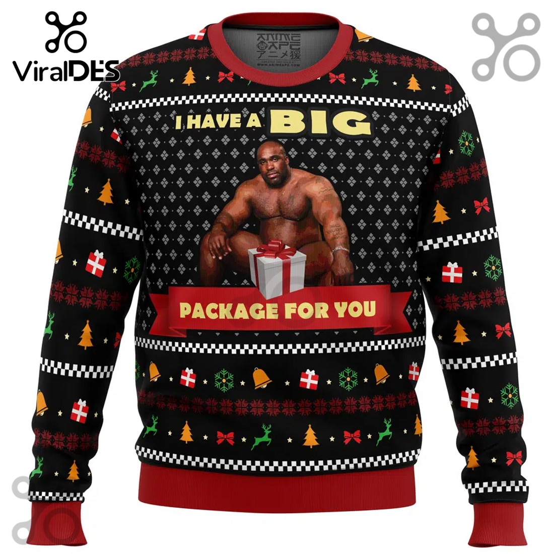 Big Package Barry Wood Meme Ugly Sweater 2025 Big Package Barry Wood Meme Ugly Sweater 2025