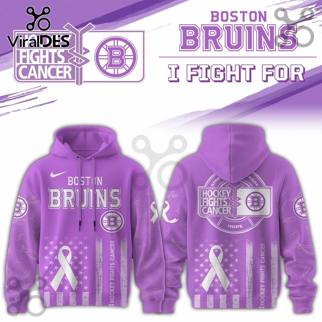 Boston Bruins Hockey Fights Cancer Purple Ribbon Hoodie Boston Bruins Hockey Fights Cancer Purple Ribbon Hoodie