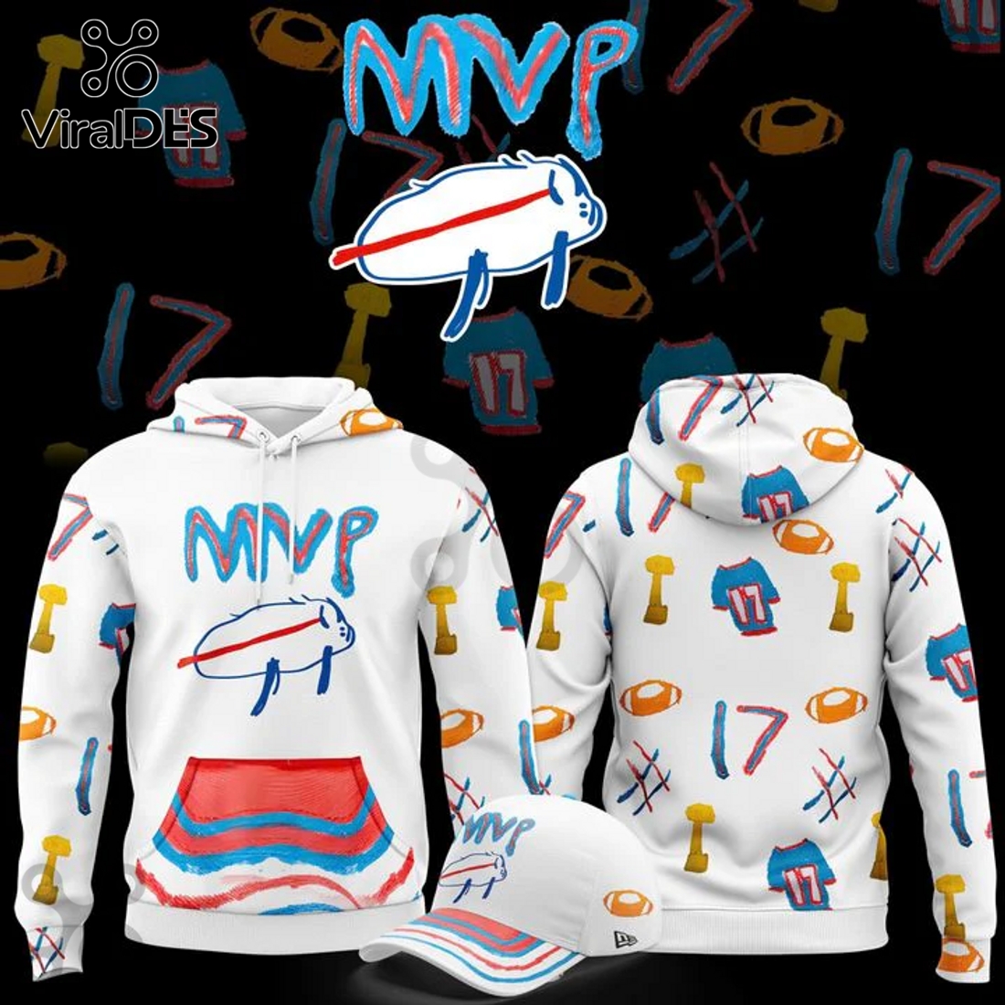 Buffalo Bills Josh Allen 2025 Billustration Charlie Hoodie And Pants Buffalo Bills Josh Allen 2025 Billustration Charlie Hoodie And Pants