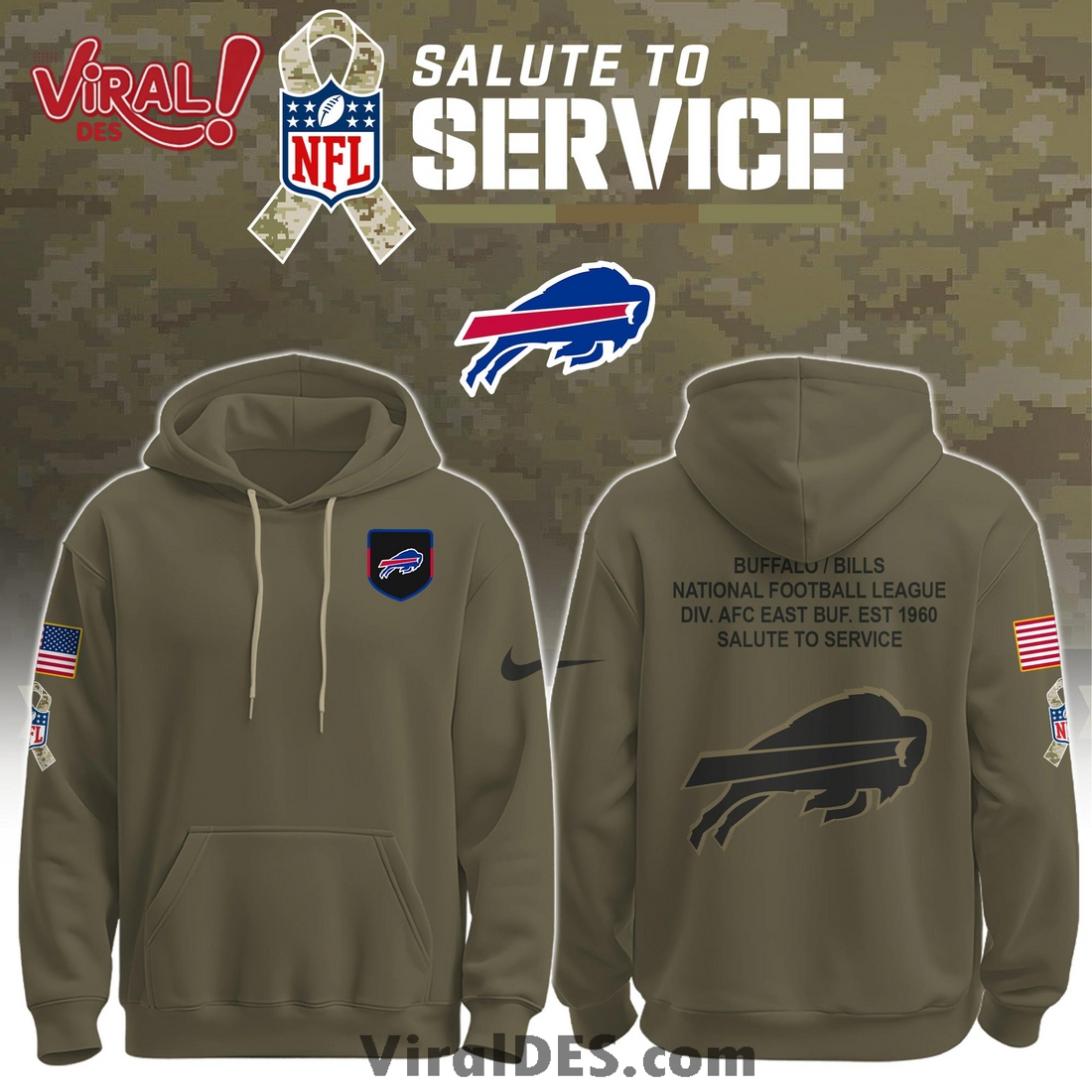 Buffalo Bills Salute To Service Limited Edition Shirt