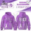 Colorado Avalanche Hockey Fights Cancer Purple Ribbon Hoodie