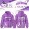Chicago Blackhawks Hockey Fights Cancer Purple Ribbon Hoodie