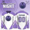 Detroit Red Wings Hockey Fights Cancer Purple Jersey Limited Edition