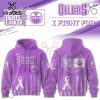 Florida Panthers Hockey Fights Cancer Purple Ribbon Hoodie