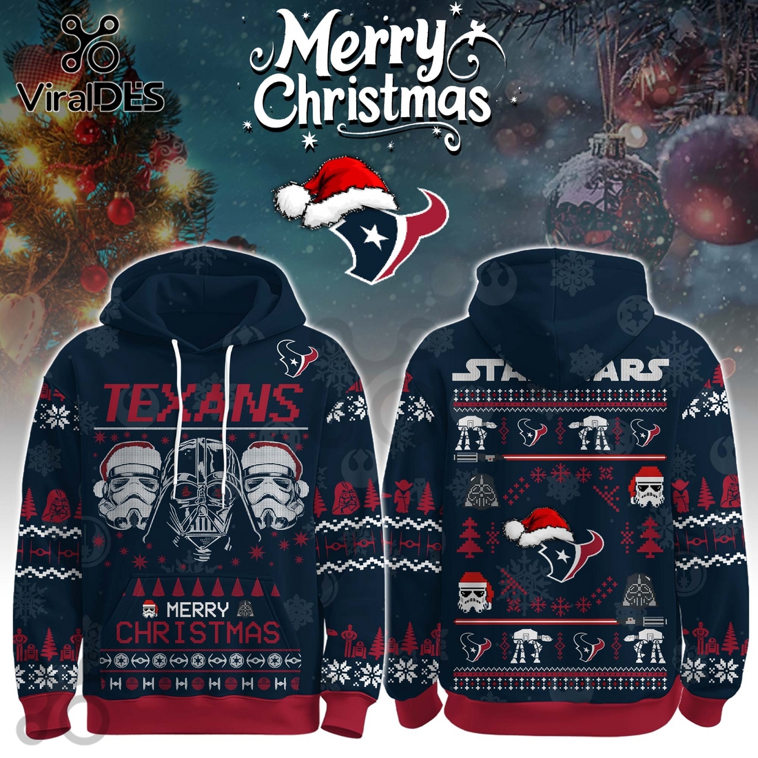 Houston Texans Merry Christmas The Force Edition Hoodie 2025 Houston Texans Merry Christmas The Force Edition Hoodie 2025