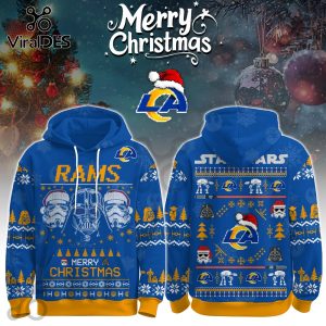 Los Angeles Rams Merry Christmas The Force Edition Hoodie 2025