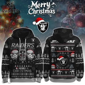 Las Vegas Raiders Merry Christmas The Force Edition Hoodie 2025