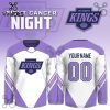 Utah Hockey Club Hockey Fights Cancer Purple Ribbon Hoodie
