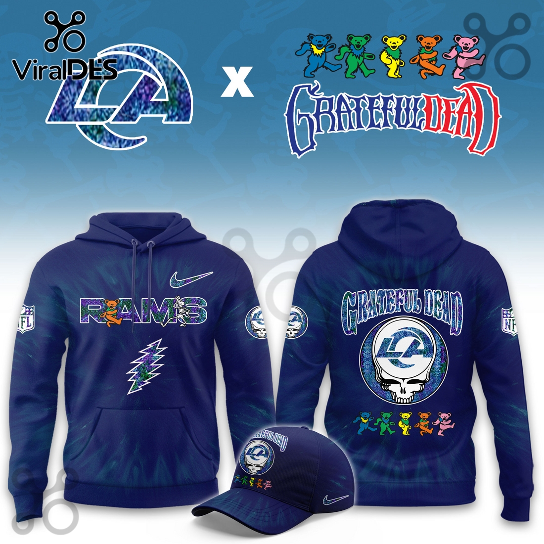 Los Angeles Rams Grateful Dead Limited Hoodie 2025 Los Angeles Rams Grateful Dead Limited Hoodie 2025