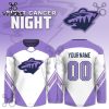 Pittsburgh Penguins Hockey Fights Cancer Purple Ribbon Hoodie