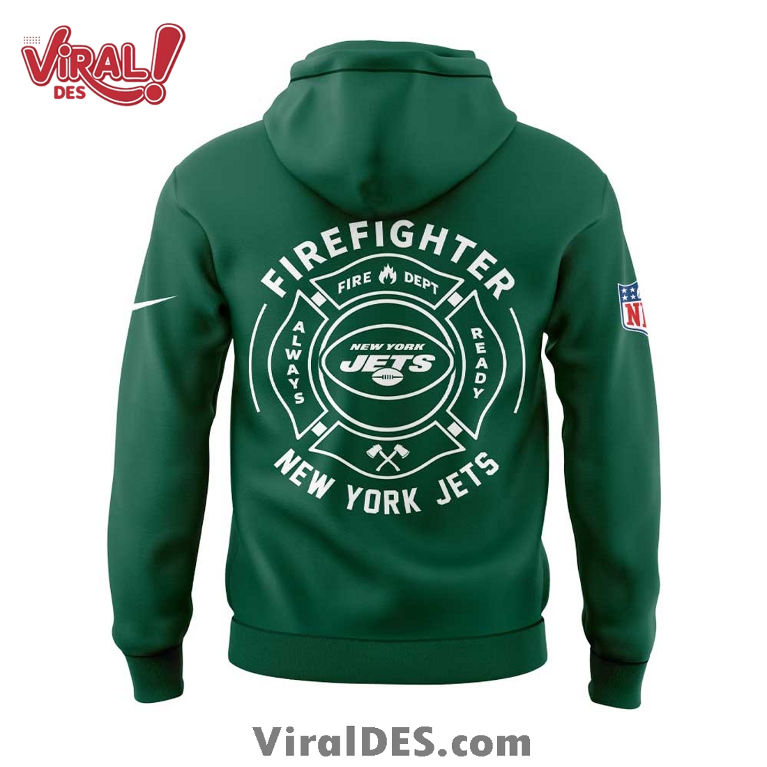New York Jets 2025 Firefighter Application Day Hoodie