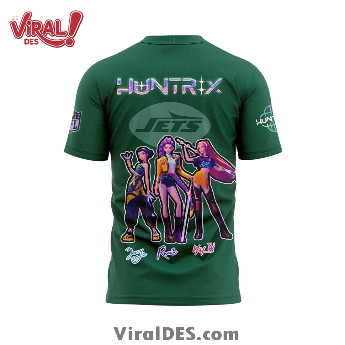 New York Jets 2025 KPop Demon Hunters Hoodie New York Jets 2025 KPop Demon Hunters Hoodie