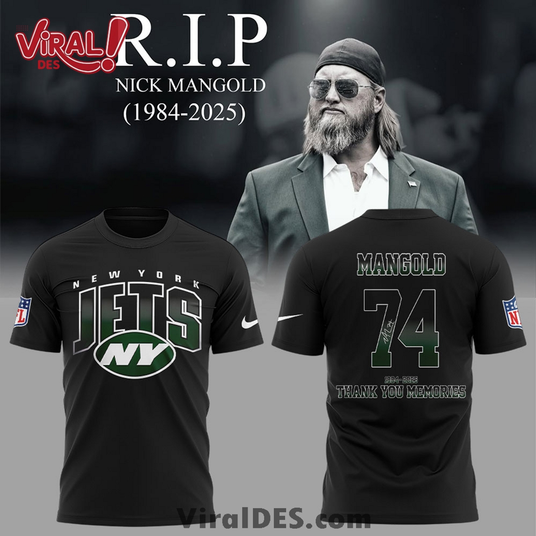 Nick Mangold Thank You Memories 1984 - 2025 Hoodie Nick Mangold Thank You Memories 1984 - 2025 Hoodie