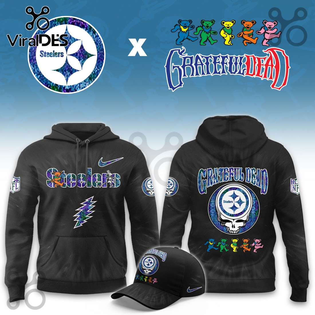 Pittsburgh Steelers Grateful Dead Limited Hoodie 2025 Pittsburgh Steelers Grateful Dead Limited Hoodie 2025