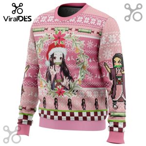 Christmas Nezuko Kamado Demon Slayer Ugly Sweater 2025