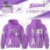 Philadelphia Flyers Hockey Fights Cancer Purple Ribbon Hoodie