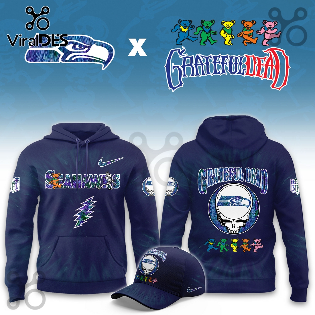 Seattle Seahawks Grateful Dead Limited Hoodie 2025 Seattle Seahawks Grateful Dead Limited Hoodie 2025