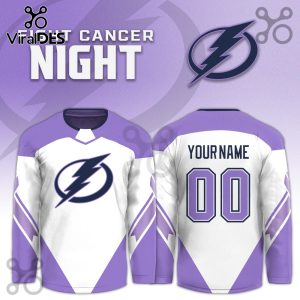 Tampa Bay Lightning Hockey Fights Cancer Purple Jersey Limited Edition
