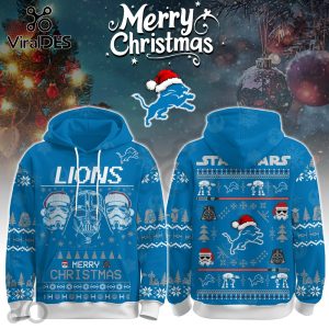 Detroit Lions Merry Christmas The Force Edition Hoodie 2025