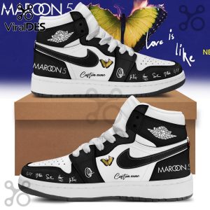 Custom Maroon 5 Love Is Like Tour Black Air Jordan 1