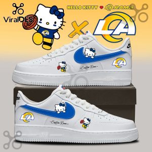 Los Angeles Rams x Hello Kitty White Air Force 1 Shoes