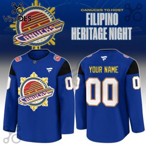 Vancouver Canucks Filipino Heritage Custom Hockey Jersey Vancouver Canucks Filipino Heritage Custom Hockey Jersey