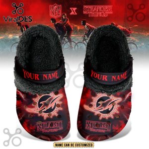 Miami Dolphins x Stranger Things Fleece Crocs Crocband