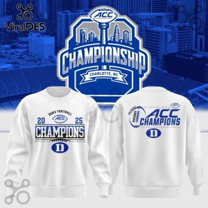 Duke Blue Devils Football 2025 Champions White Hoodie