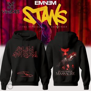 Eminem Detroit Chainsaw Massacre Black Hoodie And Cap