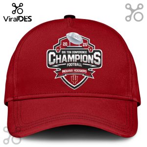 Indiana Hoosiers 2025 Champions Red Hoodie And Cap
