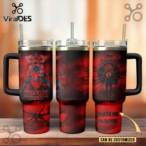 Stranger Things Custom Stanley Quencher 40oz Stainless Steel Tumbler