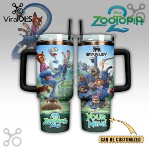 Zootopia 2 Custom 40oz Tumbler With Handle Zootopia 2 Custom 40oz Tumbler With Handle