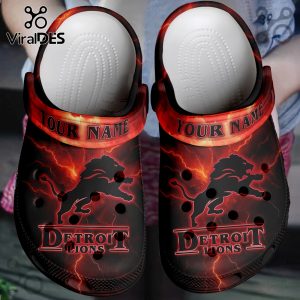 Detroit Lions x Stranger Things Crocs Crocband Clogs