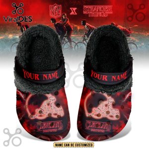 Cleveland Browns x Stranger Things Fleece Crocs Crocband