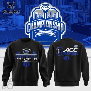 Duke Blue Devils Football 2025 Champions Black Hoodie
