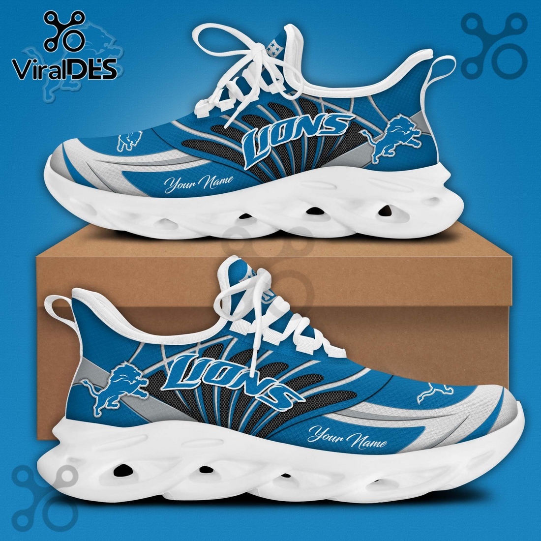 Detroit Lions NFL Limited Edition Max Soul Shoes Detroit Lions NFL Limited Edition Max Soul Shoes