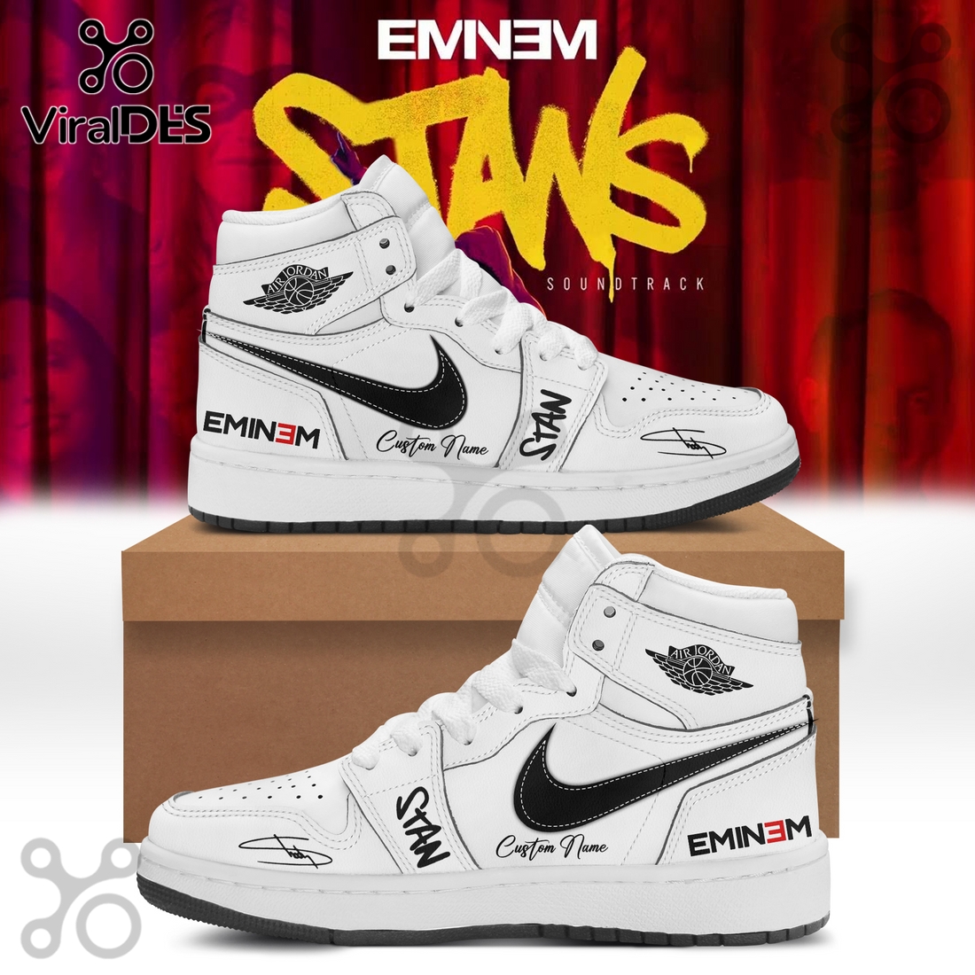 Eminem Stans Limited Edition Air Jordan 1 Sneakers Eminem Stans Limited Edition Air Jordan 1 Sneakers