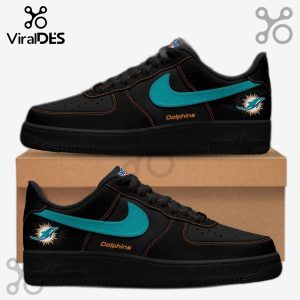 Miami Dolphins Blackout Nike Air Force 1