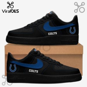 Indianapolis Colts Blackout Nike Air Force 1