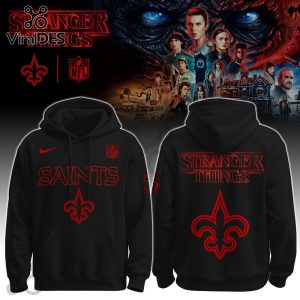 New Orleans Saints NFL Stranger Things Limited Edition Hoodie New Orleans Saints NFL Stranger Things Limited Edition Hoodie