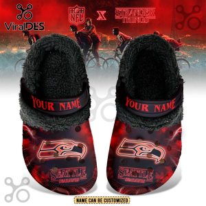 Seattle Seahawks x Stranger Things Fleece Crocs Crocband