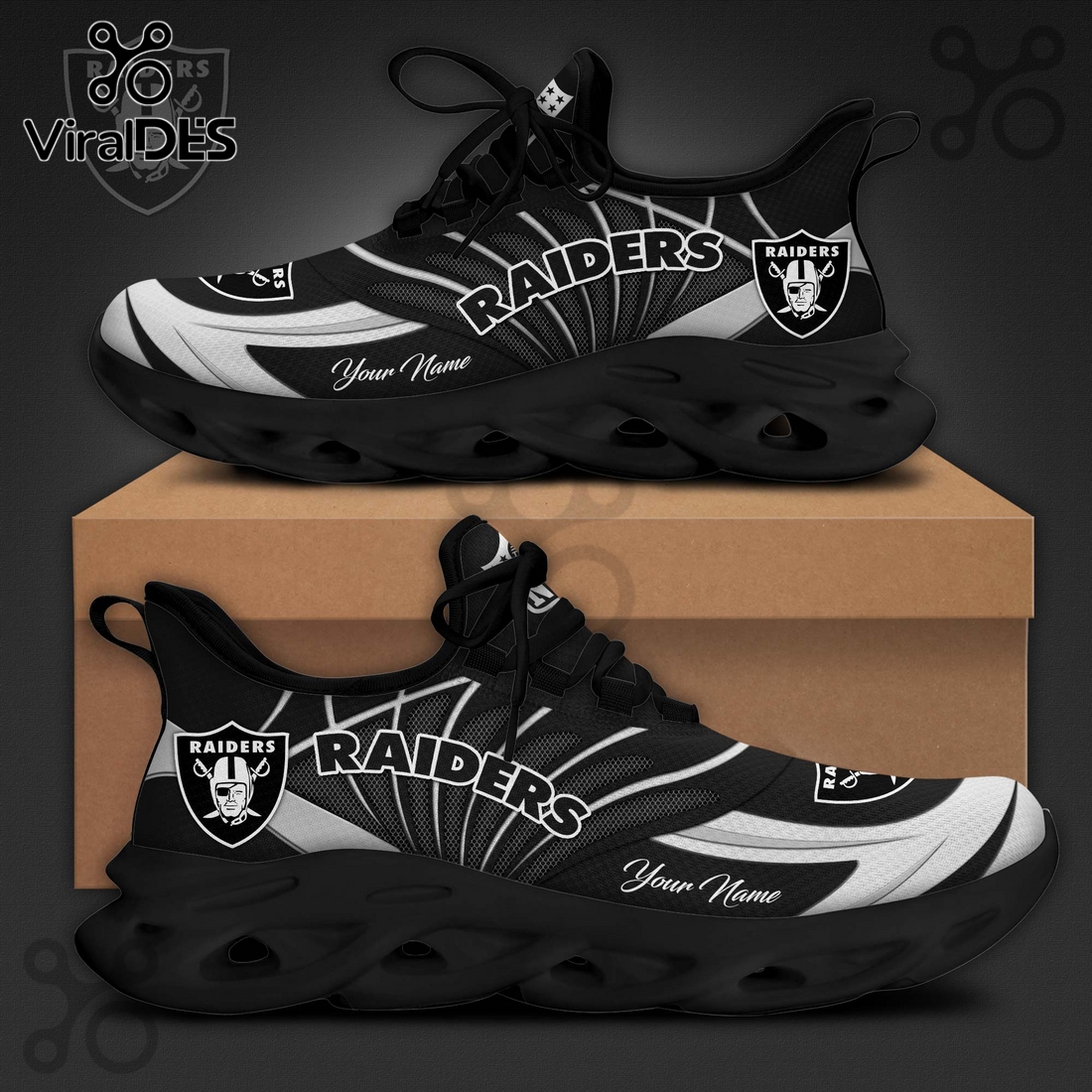 Las Vegas Raiders NFL Limited Edition Max Soul Shoes Las Vegas Raiders NFL Limited Edition Max Soul Shoes