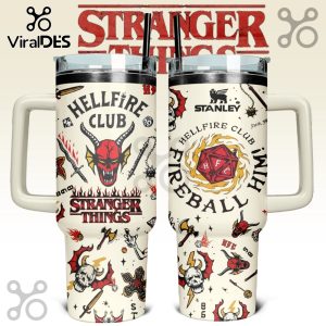 Stranger Things White Stanley 40oz Tumbler With Handle Stranger Things White Stanley 40oz Tumbler With Handle