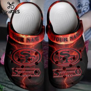 San Francisco 49ers x Stranger Things Crocs Crocband Clogs